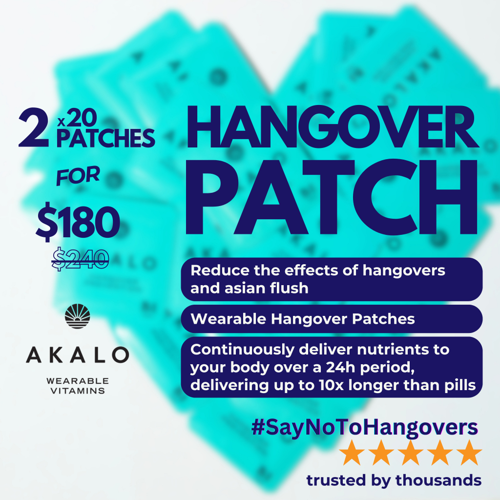 [BUNDLE] AKALO Hangover Patch 2x 20 Patches (Jumbo Pack) Shopee