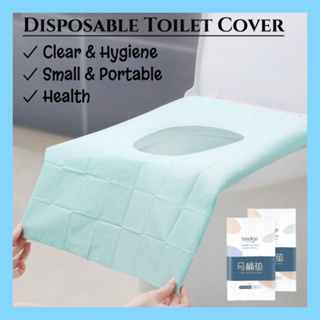 10pcs, Disposable Toilet Seat Covers, Extra Large Waterproof Toilet Cover,  Portable Individually Wrapped Travel Essential For Public Restroom, Toilet
