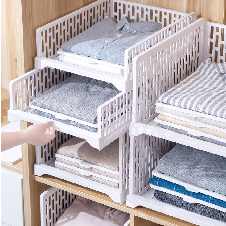 Modular Storage Rack Drawer / Retractable Shelf / Clothes Closet ...