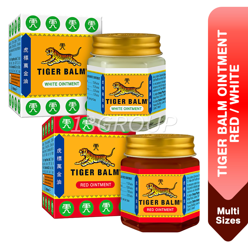 Tiger Balm Ointment Red / White For Muscular Pain Headaches Insect