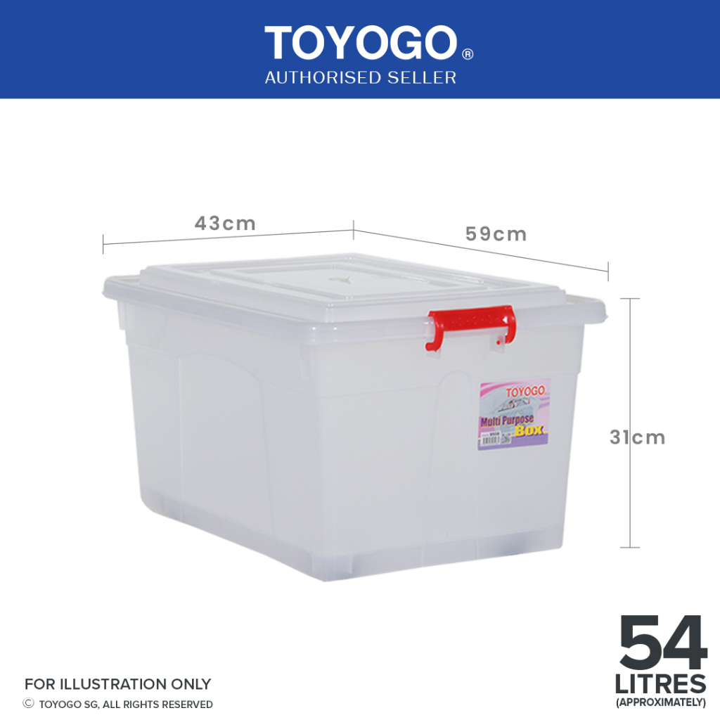 Toyogo 9508 9509 Storage Box With Wheels Shopee Singapore