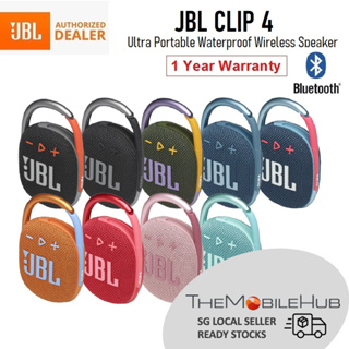 Buy JBL CLIP 4 ULTRA-PORTABLE IP67 WATERPROOF BLUETOOTH SPEAKER BLACK  Online in Singapore