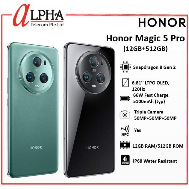 Honor Magic 5 Pro 5g 12gb 512gb 1 Year Warranty By Sg Honor