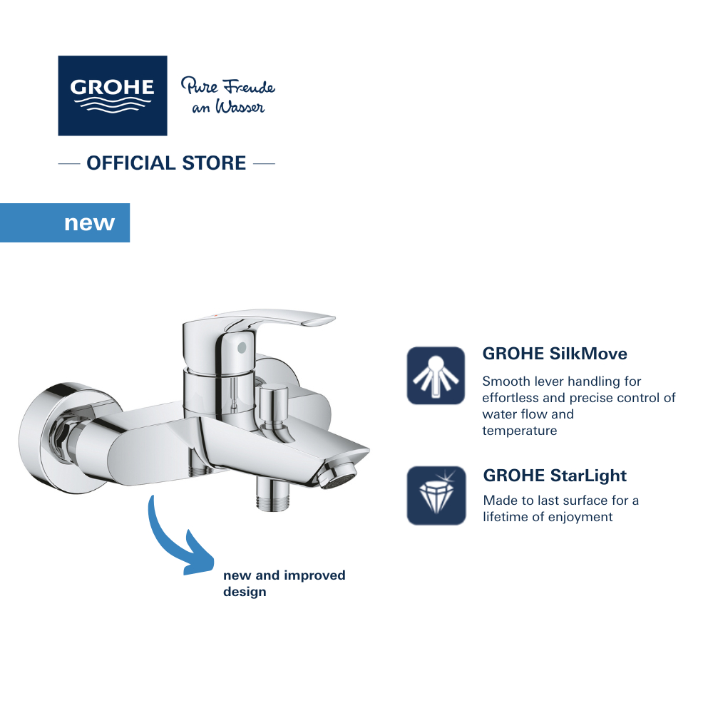 GROHE Eurosmart Bath Mixer | Shopee Singapore