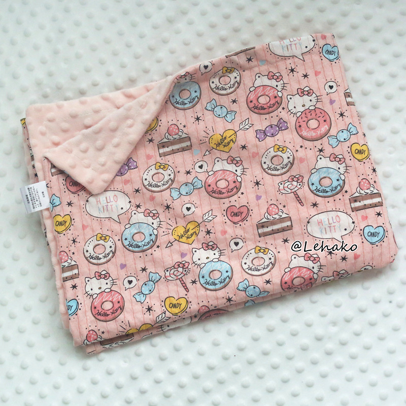 110x150cm Minky Blanket Kids Toddler Dot Blanket Children Blankets