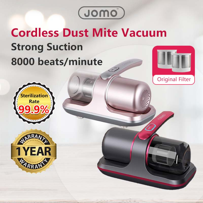 1 Year Warranty JOMO Cordless Dust Mite Vacuum Powerful Suction Bed