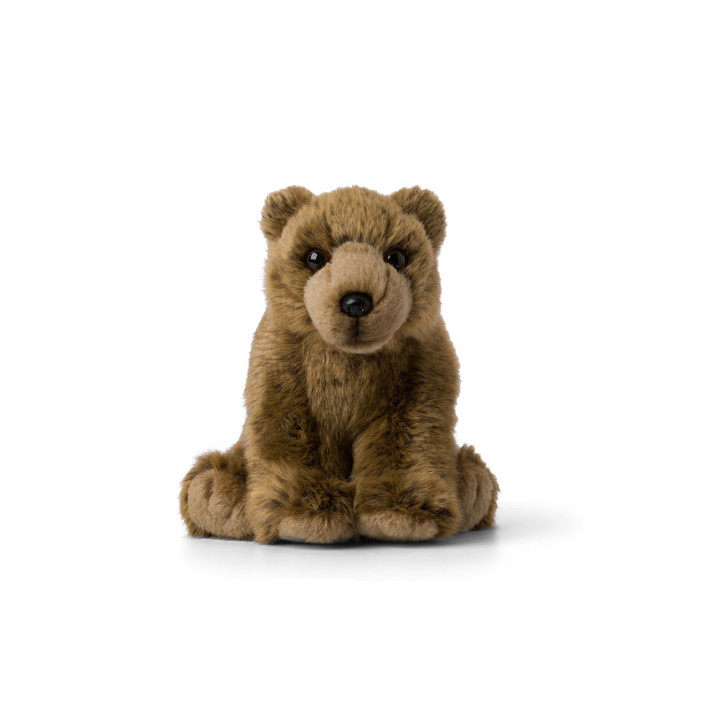 WWF Grizzly Bear Floppy Plush Toy 15cm. Grizzly Bear Wild Animal Soft
