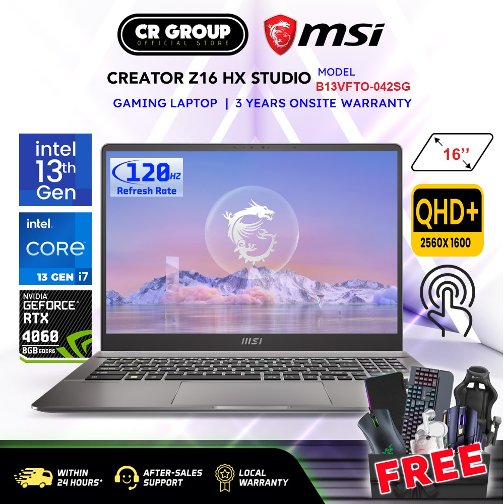 MSI Creator Z16 HX Studio B13VFTO-042SG - i7-13700HX - RTX4060 8GB - 16