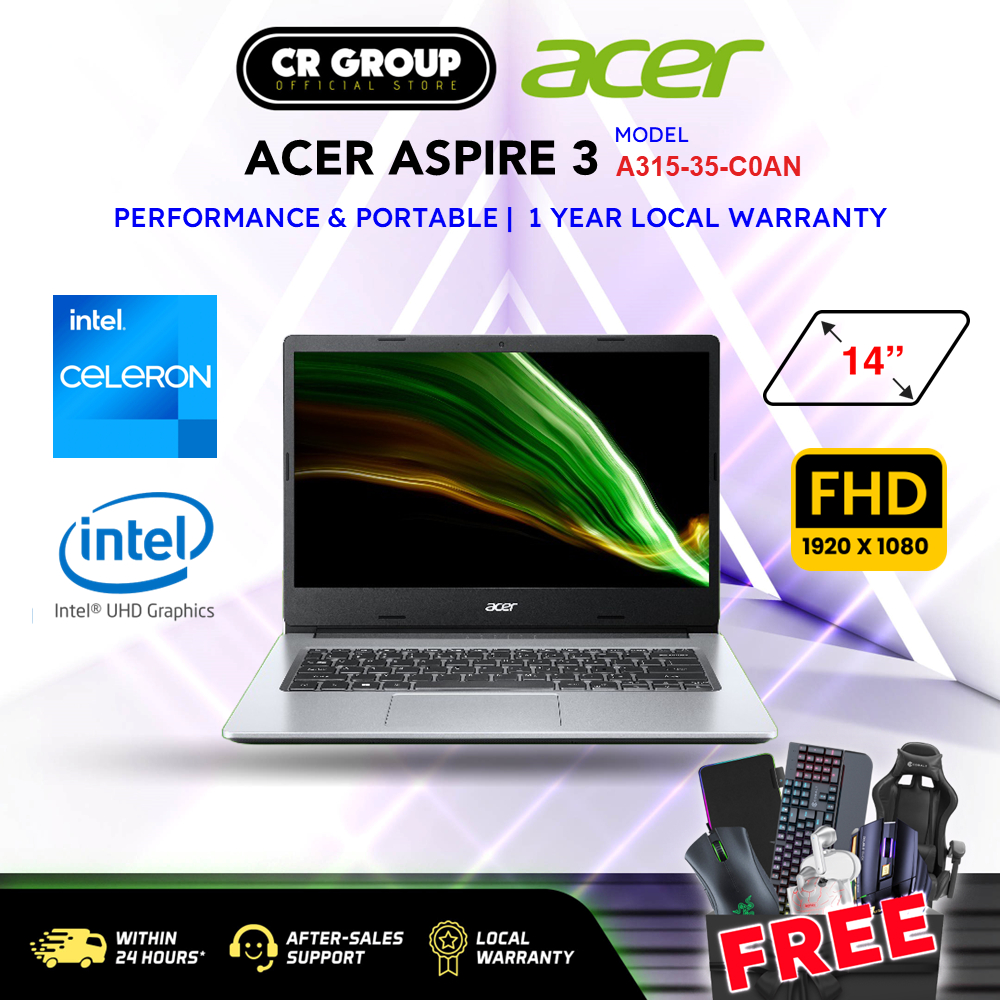 [CR GROUP X SHOPEE] Acer Aspire 3 | Up to Intel i5-1135G7 | Iris Xe Graphics | Up to 15.6