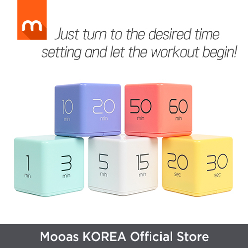 mooas Cube Timer, Time management, Kitchen timer, Kids timer, Workout