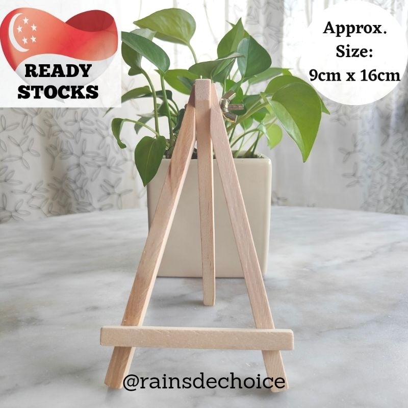 Mini Wooden Easel Frame Standee Table Display (Per Piece) Shopee