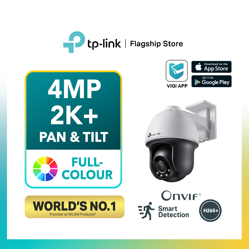 TP-Link VIGI C540 4MP Outdoor Full-Color Pan Tilt Network CCTV IP