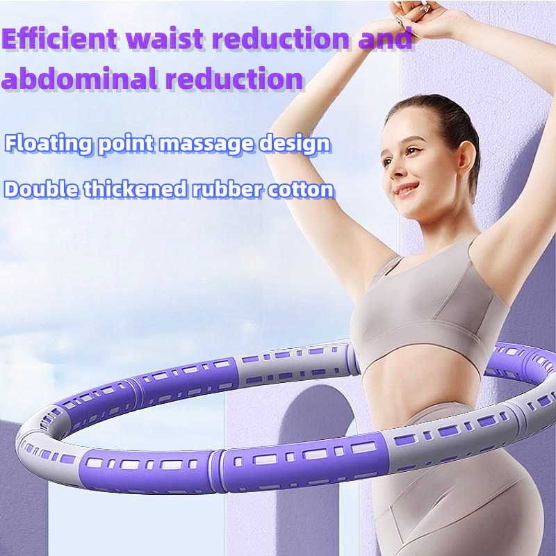 Twocolor Hula hoop, Adult Fitness Weighted Hula Hoop, Weight Loss Hula