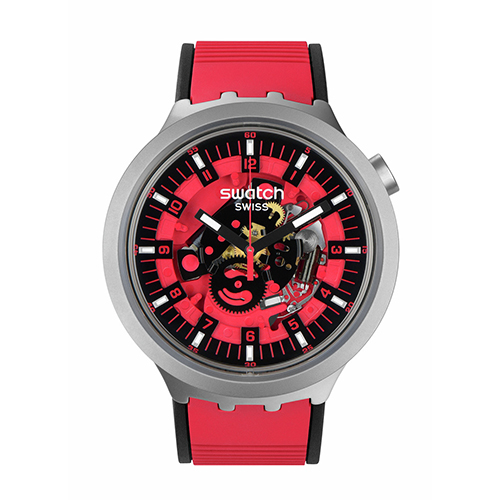 Swatch Red Juicy Originals Big Bold Irony 47mm SB07S110