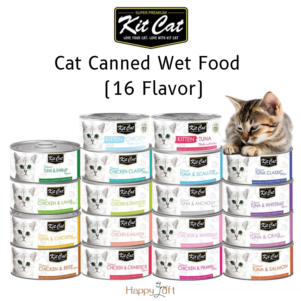 [SG SELLER] [Bundle Of 24] [Mixable] Kit Cat Canned Wet Food / Cat Wet Food / Kitten Wet Food