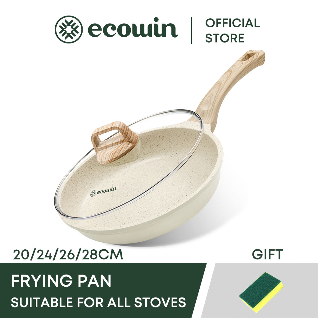 【Ecowin】 Non Stick Frying Pan Ceramic Maifan Coating Fry Pan Cookware ...