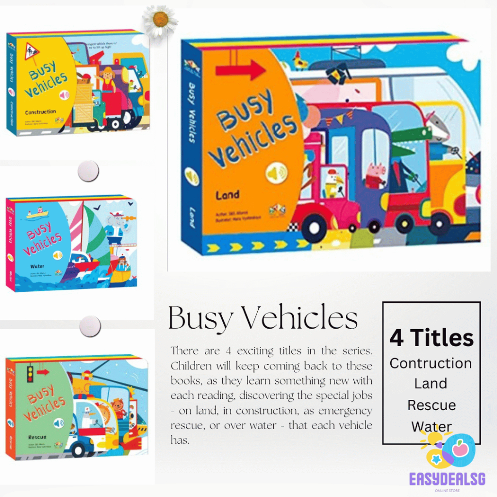 Busy Vehicles Water Construction Land Rescue Children English Sound ...