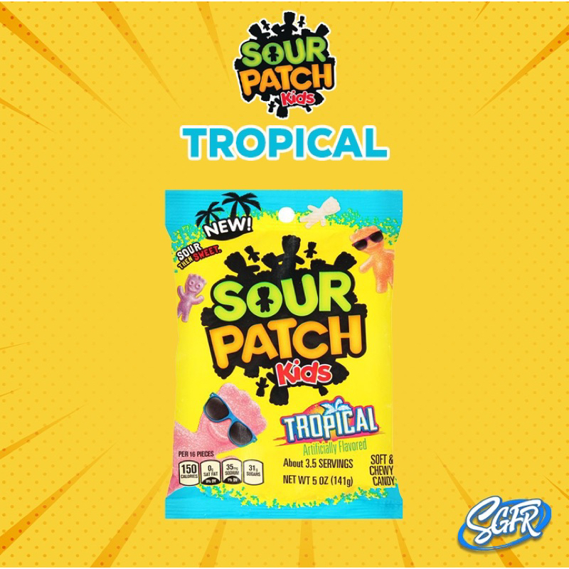 Sour Patch Kids Tropical 🇺🇸 Gelatin Free (141g) Shopee Singapore