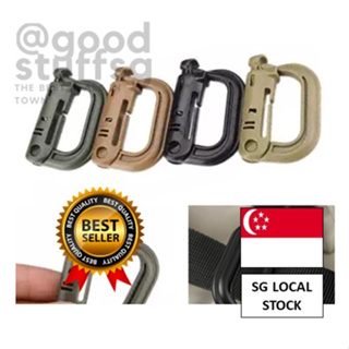 Molle Tactical Backpack EDC Shackle Carabiner Snap D-Ring Clip