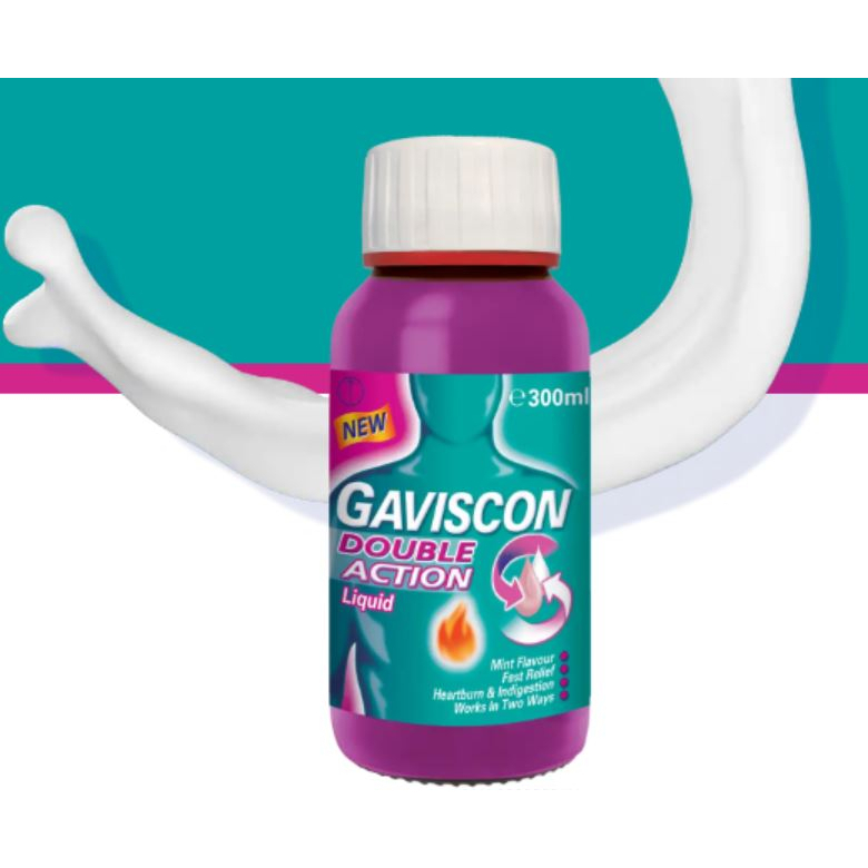 300ml Gaviscon Double Action Heartburn Indigestion Gastric Pain Wind