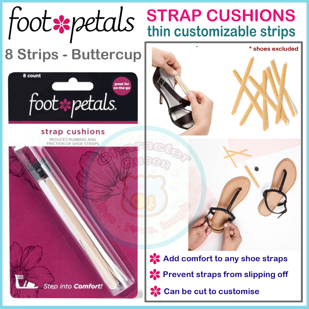 FOOT PETALS Strappy Strips - Khaki (8 strips) | thin customizable strips  for woman shoe