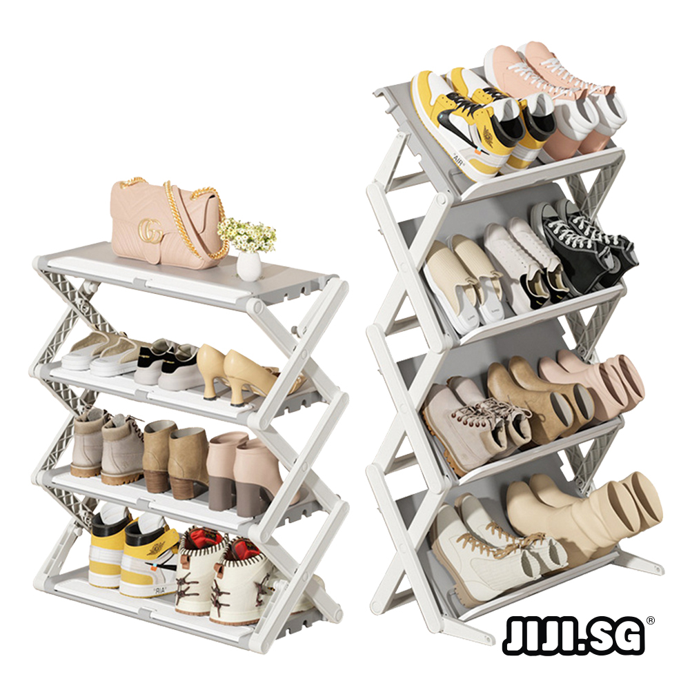 (JIJI.SG) ABEY Foldable Shoe Rack / Organizer / Collapsible / Foldable