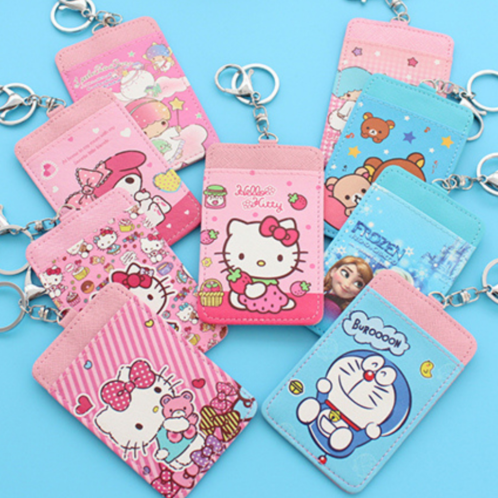 [SG Seller]Ezlink Card Holder PU Leather Student ID Card Holder Hello