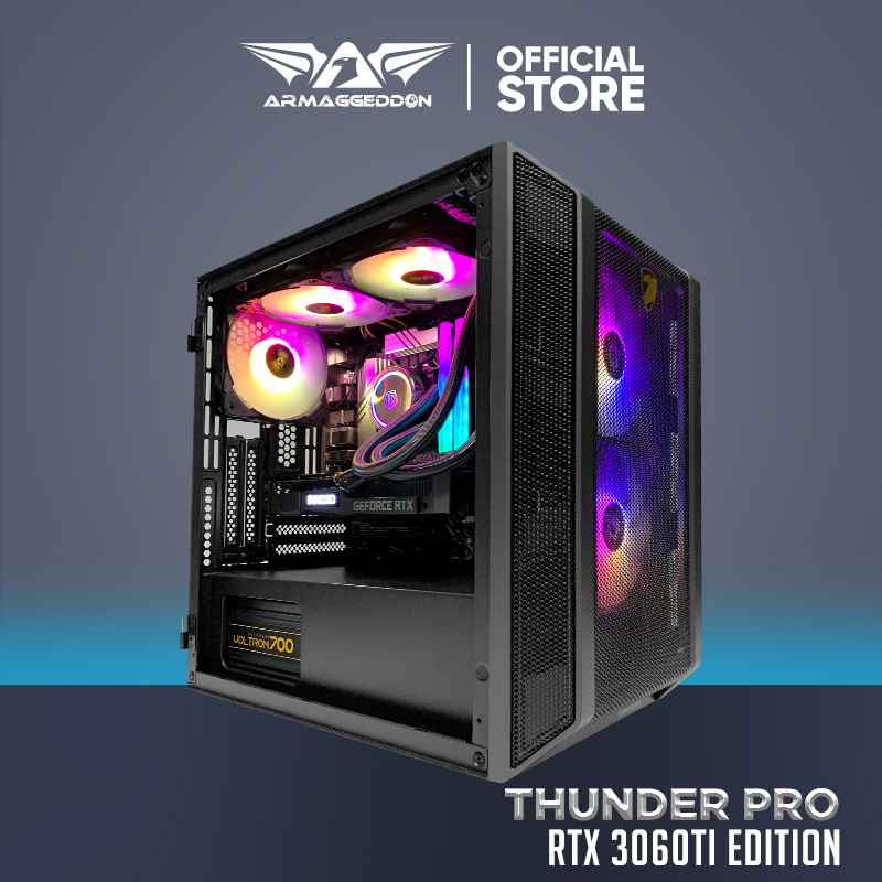 Armaggeddon Thunder Pro RTX 3060TI Edition Gaming PC | Intel | AMD Ryzen | 16GB RGB RAM | 1TB SSD
