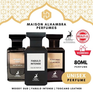 Maison Alhambra Porto neroli,Toscano Leather & Rose Petals EDP - 80Ml (2.7  Oz) |Maison fragrance. (DIVINE BUNDLE)