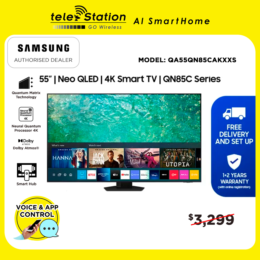 Samsung 55” QN85C Neo QLED 4K Smart TV (2023) 4 Ticks │ 1+2 Year Local