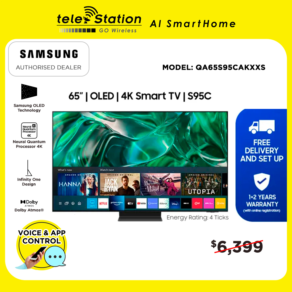 Samsung 65” S95c Oled 4k Smart Tv (2023) 4 Ticks │ 1+2 Year Local 