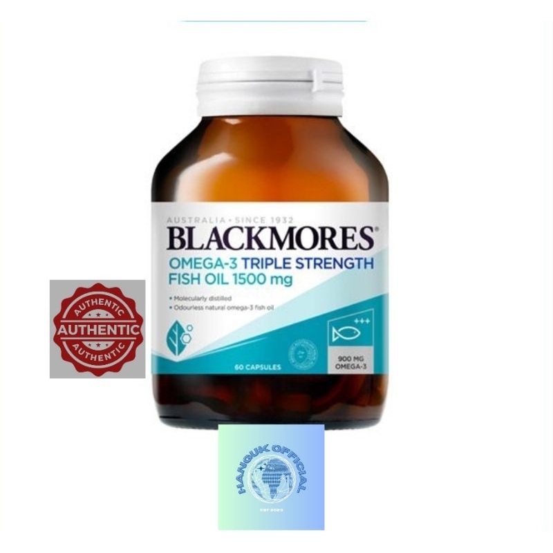 Blackmores Omega Triple Strength Conc Fish Oil 60 caps | Shopee Singapore