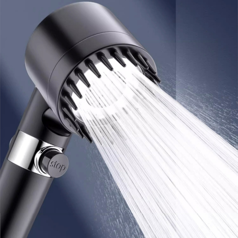 Detachable Shower Head Handheld High Pressure 3 Mode One Button Stop ...