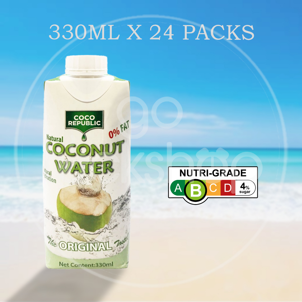 COCO Republic Coconut water 330mlx24 Shopee Singapore