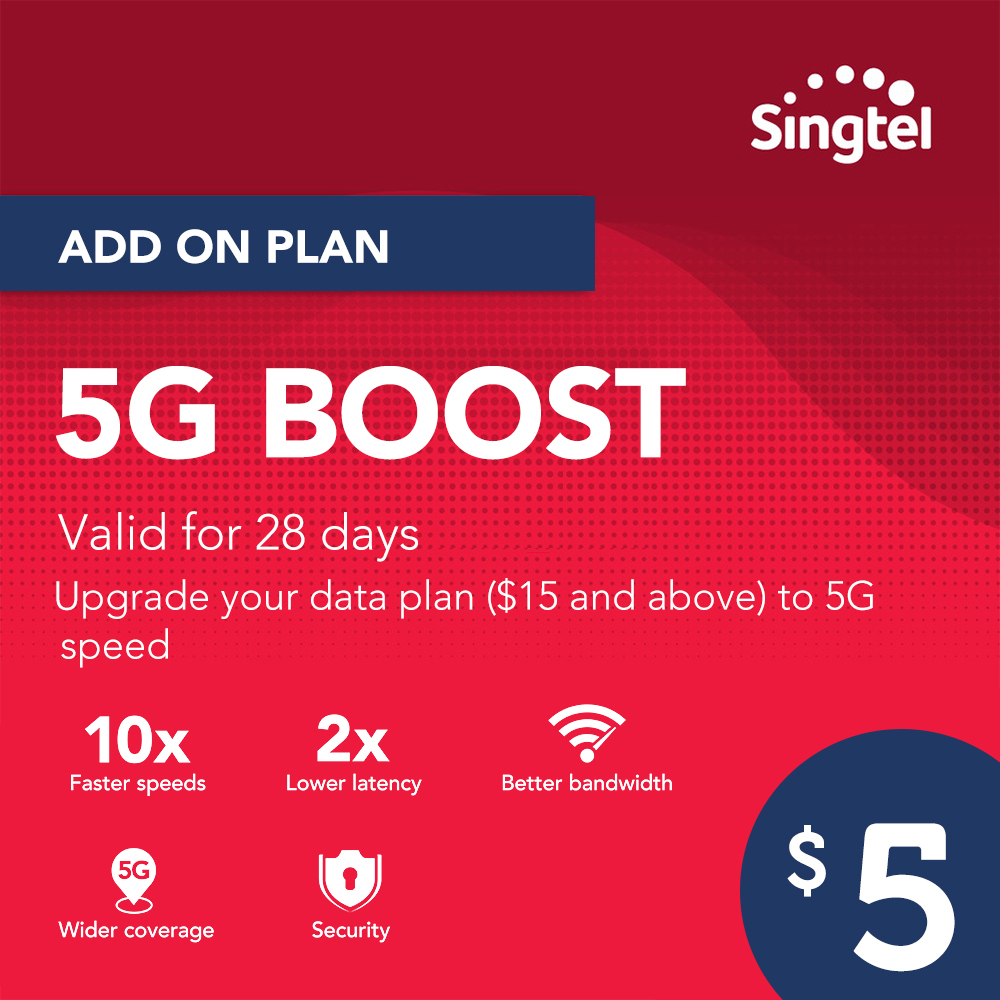 Singtel 5G Boost (4 Weeks) | Shopee Singapore