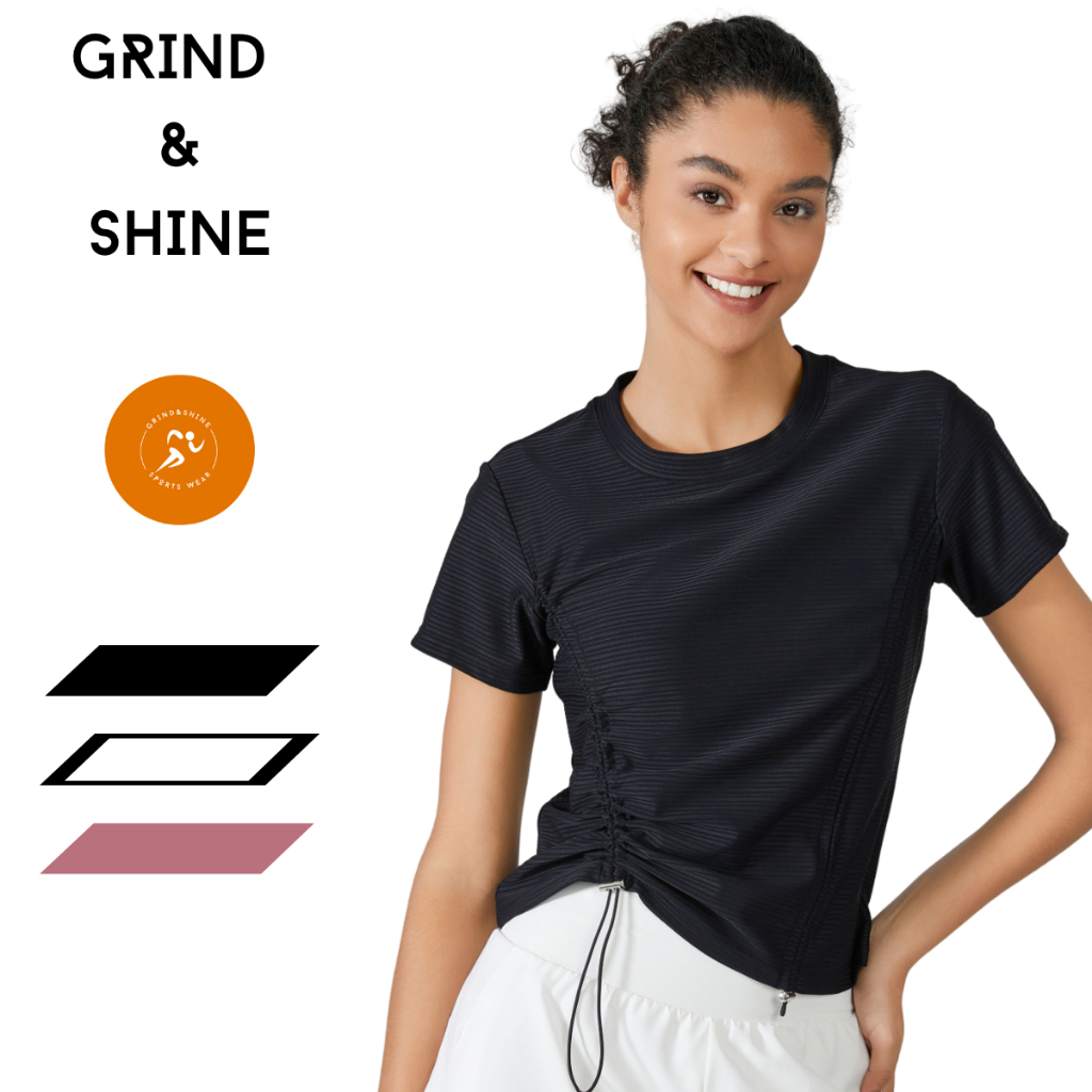 [SG READY STOCK] Premium quick dry yoga top/ breathable gym shirt ...