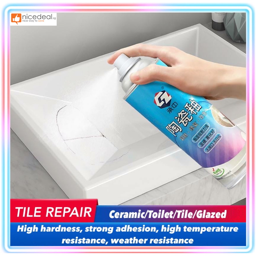 Tile Repair ceramic glaze spray paint bathtub washbasin renovation