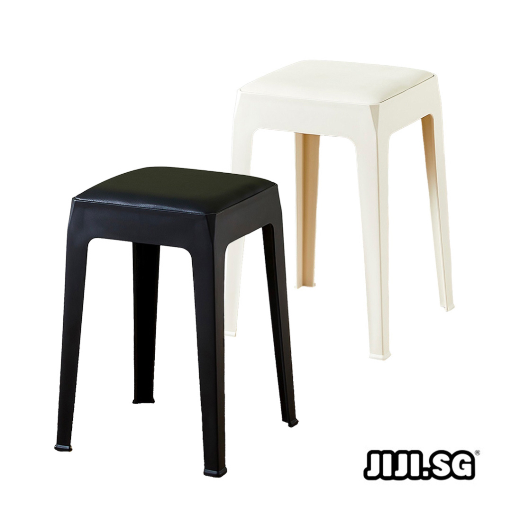 (JIJI.SG) DANTE Stackable Stool with Cushion / Chair / Living / Dining