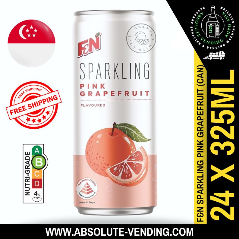 F&N Sparkling Pink Grapefruit 325ML X 24 (CAN) Shopee Singapore
