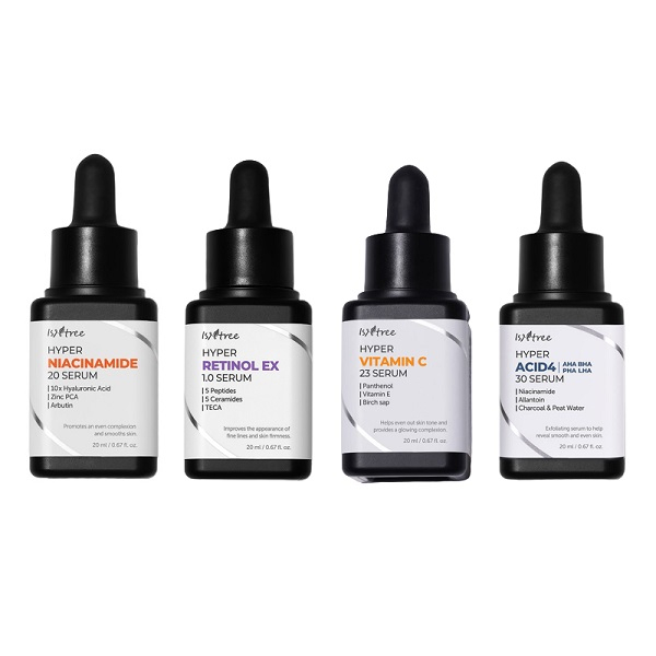 Isntree] Hyper Serum 20ml /Niacinamide 20 /Retinol Ex 1.0 /Vitamin C 23 /ACID4 AHA BHA PHA LHA 30 | Shopee Singapore