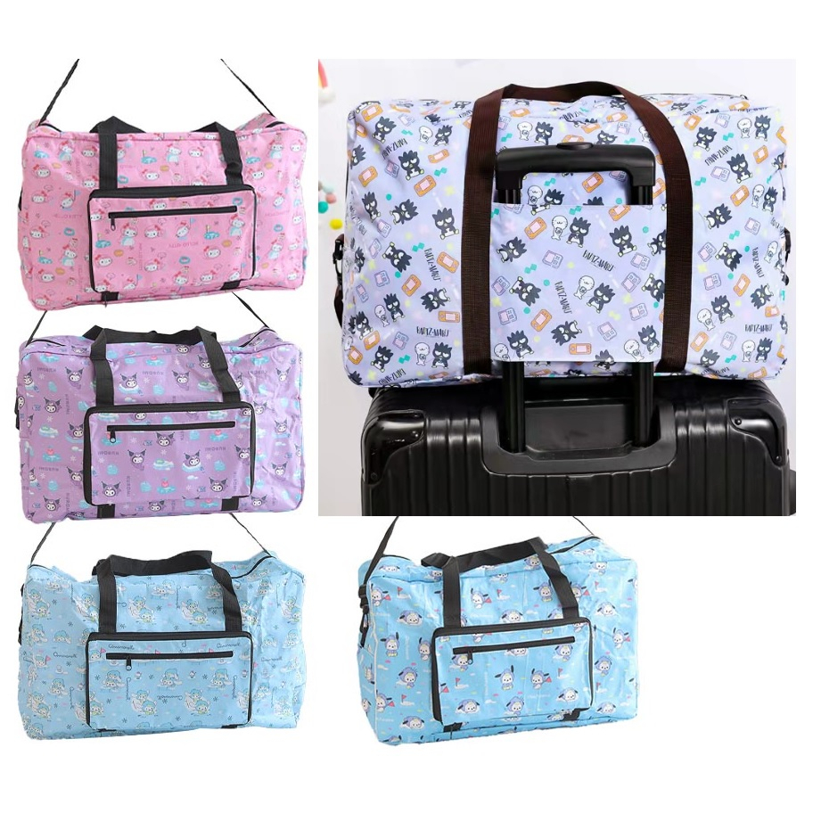 [SG Seller] Large Folding travel duffle bag organizer Foldable Cartoon