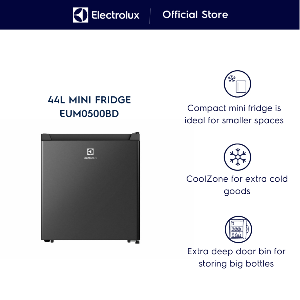 Electrolux EUM0500BD 44L UltimateTaste 300 Mini Fridge with 2 Years