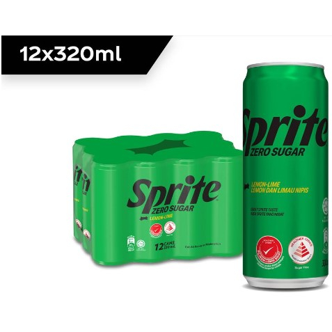 Sprite Zero Sugar (12 x 320ml) | Shopee Singapore