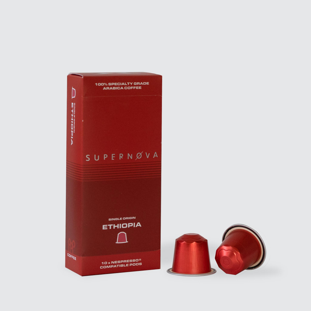 Supernova Pods Ethiopia Nespresso Compatible Coffee Capsules PPP Coffee