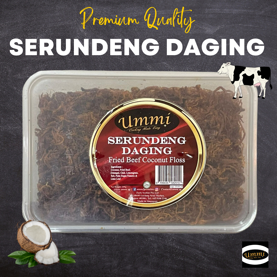 Serundeng Daging / Fried Coconut Beef Floss by UMMI | Shopee Singapore