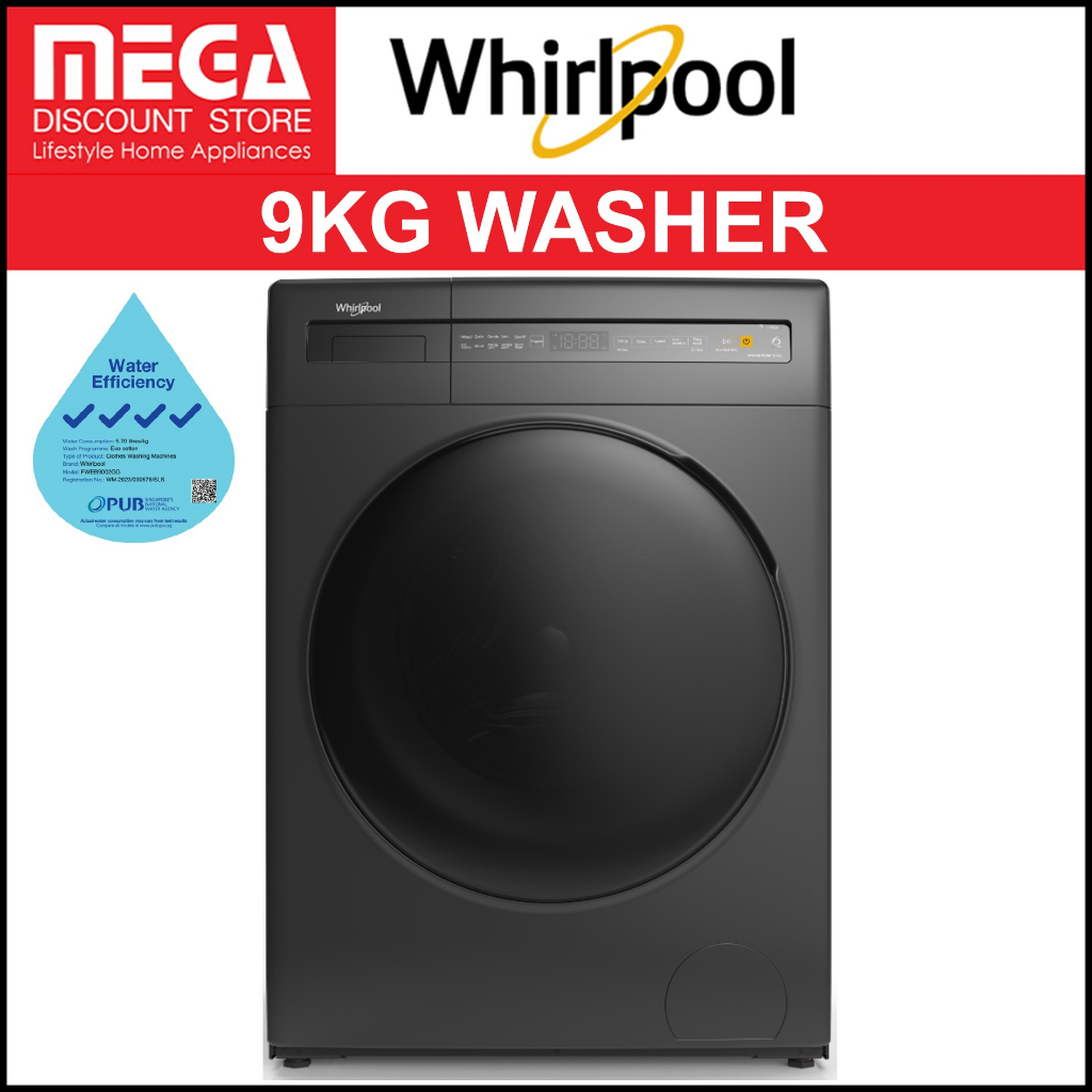 whirlpool 9kg sanicare washing machine