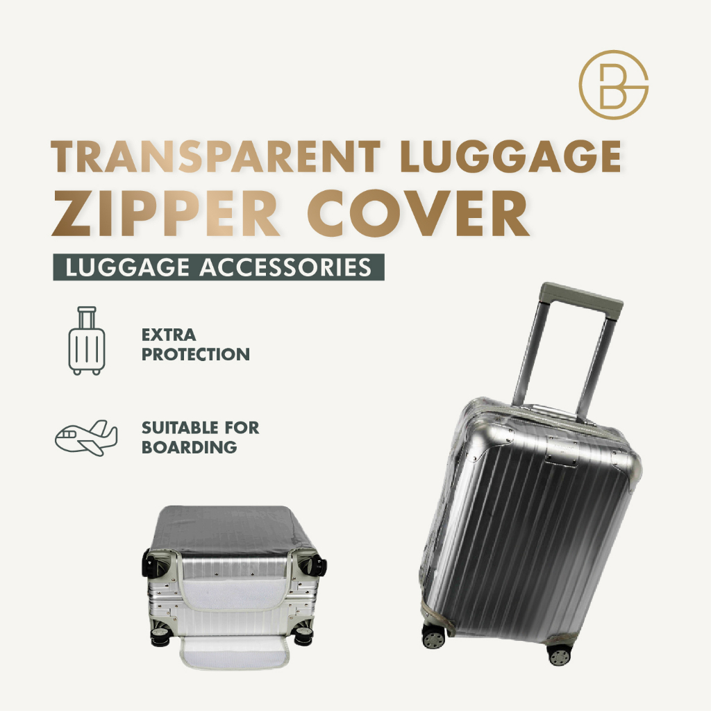 High Quality Zipper Luggage Protector Transparent PVC Travel Suitcase ...