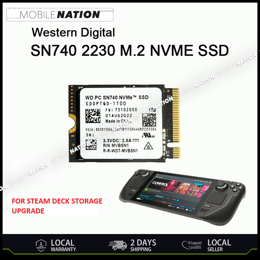 WD SN740 2TB 2230SSD steamdeck 愛らし Ally 高級換装