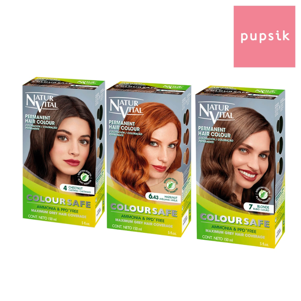 NaturVital ColourSafe Permanent Hair Dye (8 Colors) Shopee Singapore