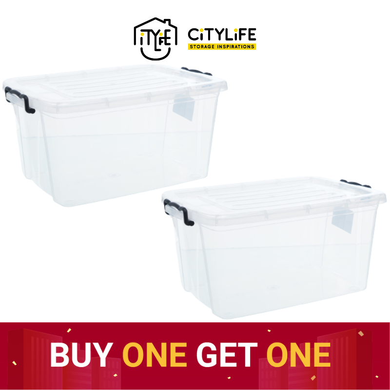 (Buy 1 Get 1) Citylife 33L to 52L Multipurpose Stackable Storage